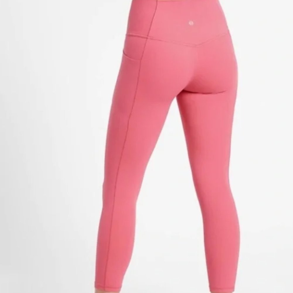 Athleta || NWT sz 1X Salutation stash pocket II 7/8 tight Dragonfruit pink-$98